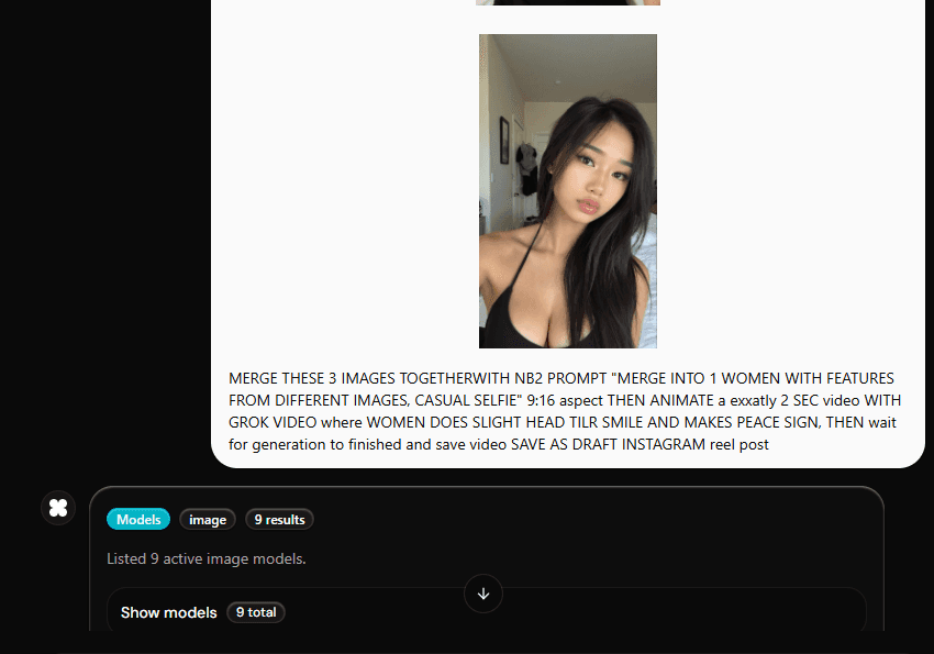 Iterate on your prompt inside UniCan chat